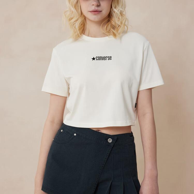 New Converse Crop Top Women's White WCH607-W2Y