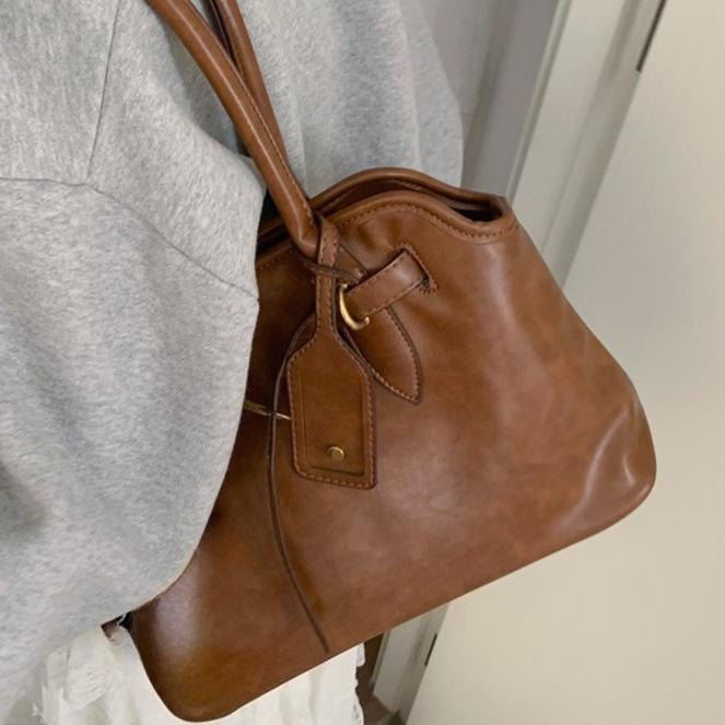 

Ручна сумка для поїздок, жіноча сумка-тоут, велика одноплечова сумка під пахву small коричневий