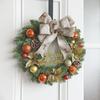 30cm Christmas Wreath with Pine Cones & Ornaments for Window Decoration