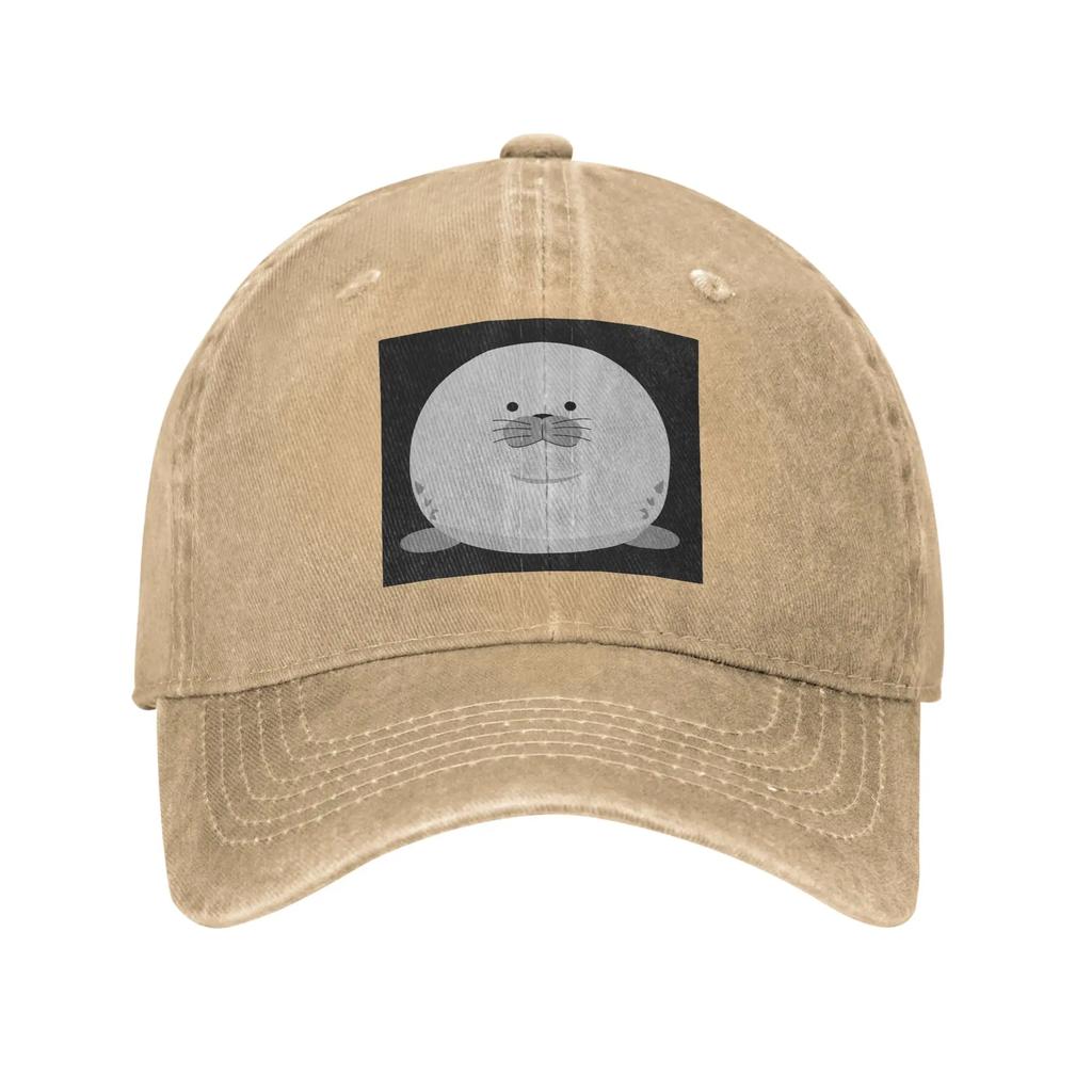 Cute Chonky Seal Denim Cap Casual Baseball Caps Adjustable Hat Summer Unisex Baseball Hats