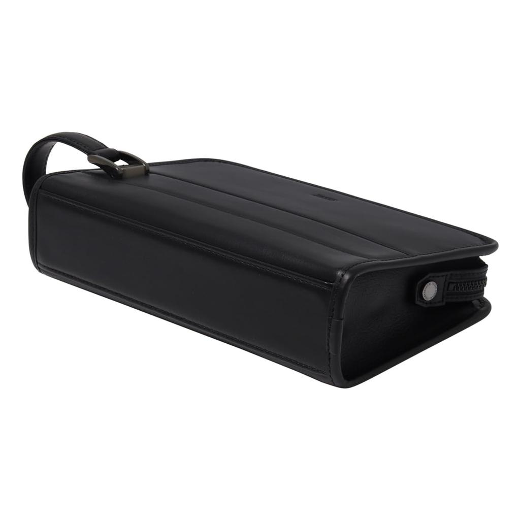 Second Bag A5 Bolton 702232 Clutch Bag Cowhide Leather Black [TAKEO KIKUCHI] Men's 01