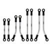 INJORA Stainless Steel High Clearance Chassis Links Steering Link Set for 1/18 RC Crawler TRX4M Defender Bronco (4M-08 4M-57)