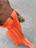 Newest Summer Pure Color Ribbed Sling Camisole Sleeveless Dress