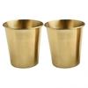 2 Stück 300 ml Kupfer Trinkwasserglas Becher Tumbler Tasse Ayurveda Gesundheit Yoga