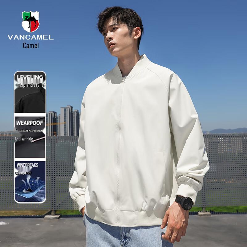 

VANCAMEL Men s Lightweight Casual Baseball Jacket M