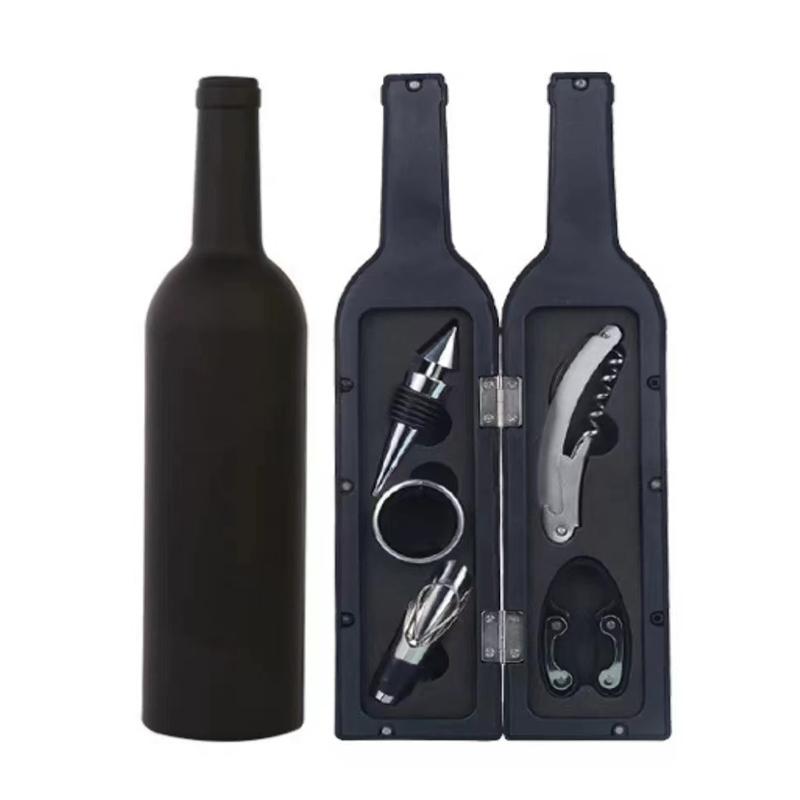 Chrismas Bottle-Shaped Holder Bottle Opener Wine Bottle Corkscrew Set Tool Bar Accessories Home Bars 2021 Hot Sale Wine Stoppers