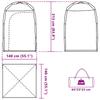 Shower Tent Gray Waterproof