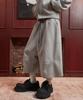 AREUBAN Triple Leaf Curved Bermuda Pants_Pure Grey