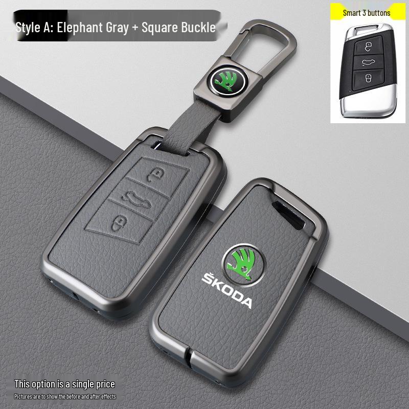 Skoda Kodiaq Elephant Grey Car Key Holder