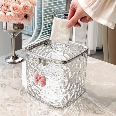 Contenant pour Capsules de Lessive en Acrylique Épaissi Boîte de Rangement Transparente pour Buanderie Organisateur Boîte de Rangement Organisateur de Rangement Accessoires pour Cheveux