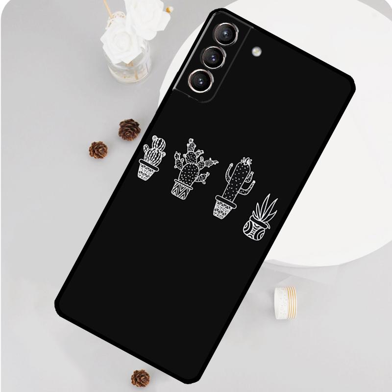 Cactus Pattern Case For Samsung Galaxy S22 S23 Ultra Note 20 Note 10 Plus S9 S10 S20 S21 S23 FE Back Cover