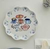 Ceramic Plate High Value Tableware British Dessert Plate Sweet Fruit Plate Cute Home Use