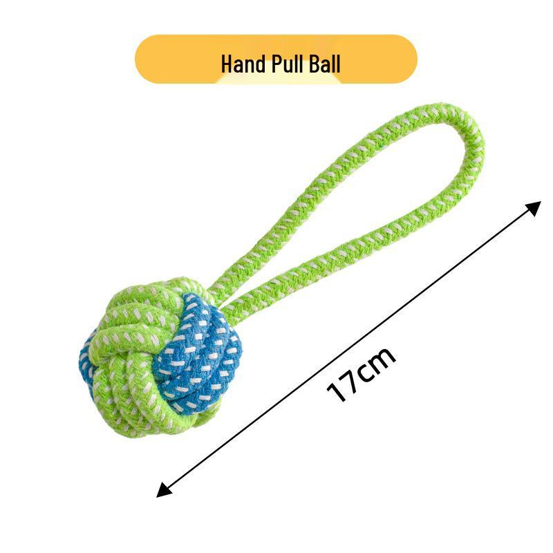 Durable Cotton Rope Knot Dog Teething Toy for Puppies and Small Breeds