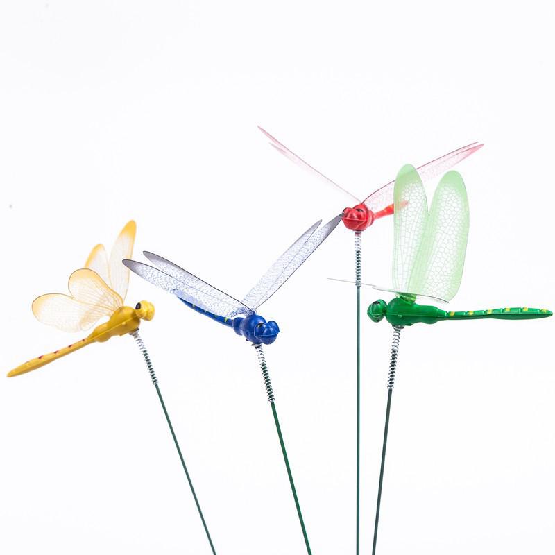 Dragonfly and Butterfly Garden Decoration Set with Rods