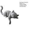 Lazy Sleeping Cat Figurine 3D Printing Soft Cute Desk Ornament Simulation Modeling Desk Ornament for Monitor Hanging