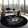 Newcastle Unite (19) Tapis de Bureau Rond Tapis de Sol Décoratif pour Bureau Chambre Salon et Espace Maison