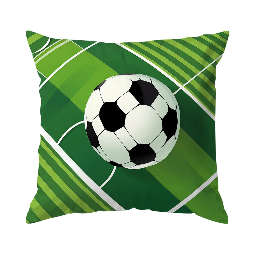 Pcs Football Illustration Singlesided Printed Pillowcase Cushion Coversuitable For Living Roombedroomcar Decoration