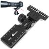 iShoot Metal Camera Quick Release Plate with Retractable Telephoto Zoom Lens Bracket Foldable Long Focus Lens Support Stand with Bayonet Compatible
