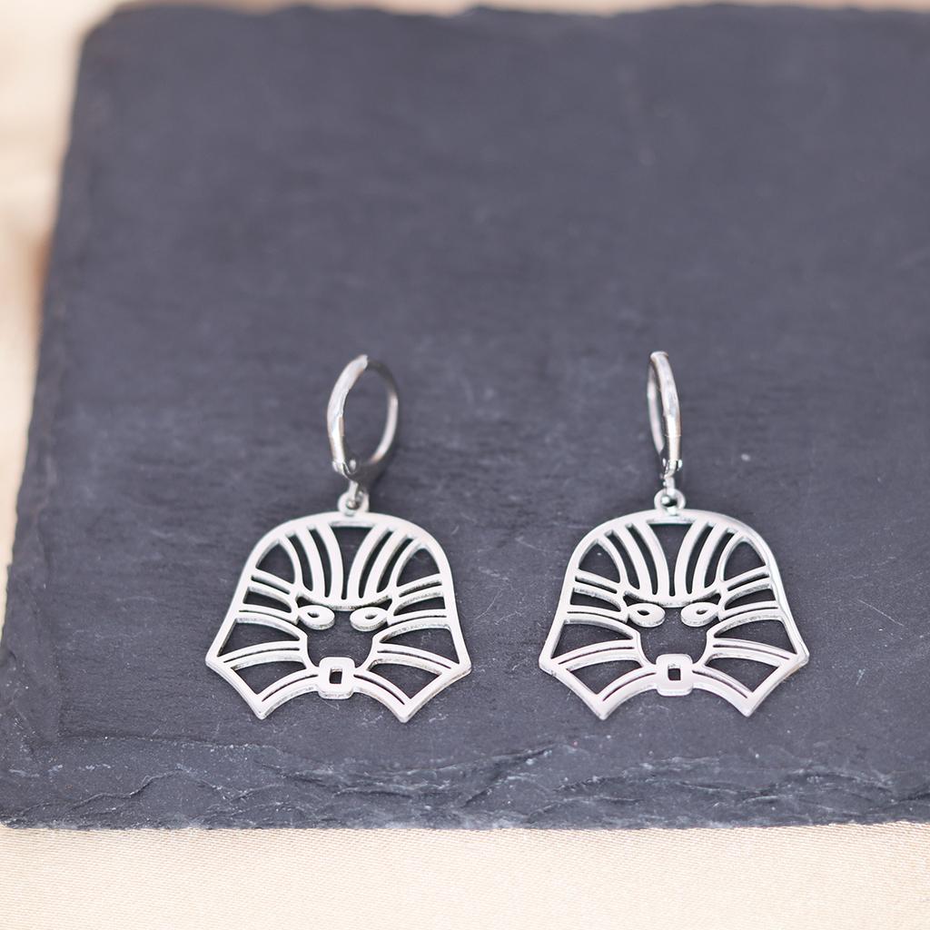 Kinitial Stainless Steel Gate To The Sky Raindrop Cloud Galaxy Solar System Ufo Ghost Earrings For Women Trendy Piercing Jewelry