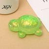Adult Fidget Toy Squeeze Soft Rubber Stress Relief Slow Relaxation Hand Rebound Glitter Powder Turtle Shape Decompression