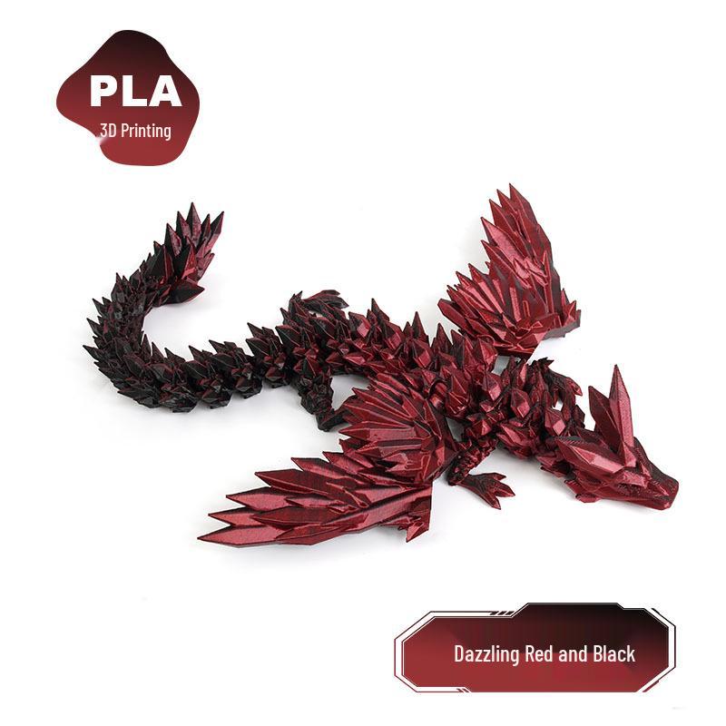 3D Printed Chinese Dragon Egg Ornament Toy Figurine Gift Craft