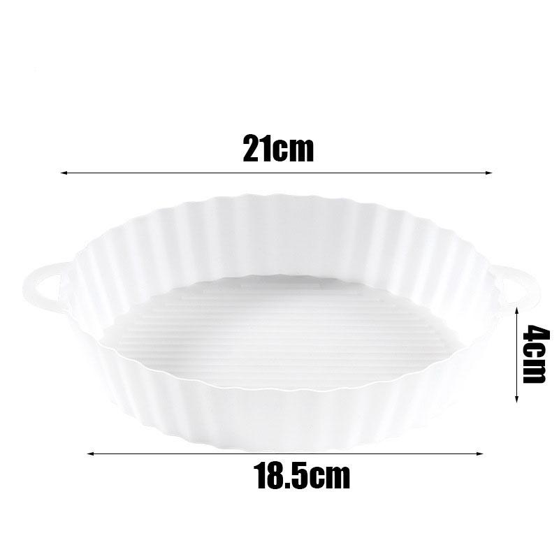 1PCS Pot for Airfryer Reusable Air Fryer Accessories Baking Basket Pizza Plate Grill Pot Kitchen Cake Cooking Baking Tools