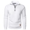 Autumn Men's Zipper Pullover Turtlenecks Warm Sweaters Solid Color Long Sleeved Fashion Male Casual Daily Sweatshirt Top