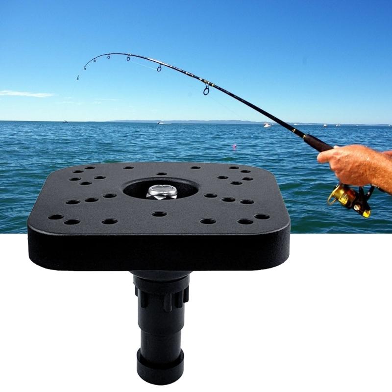 Marine Electronic Fish Finder Mount Plate Boats Fish Finder Mount Bracket Fish Finder Mount Base, 360 Degree Adjustable