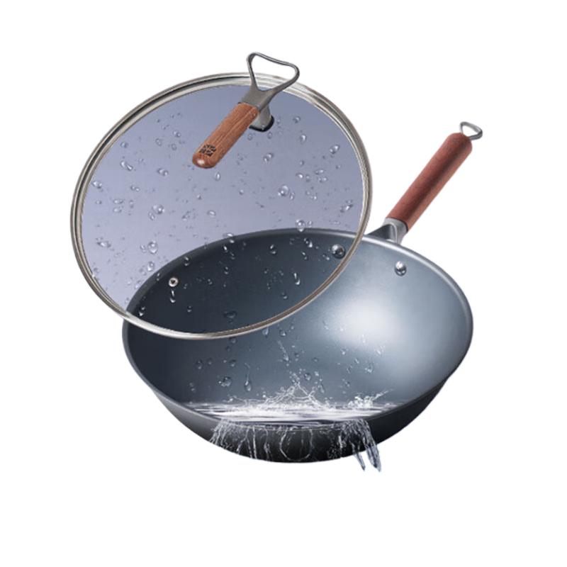 

Sanhe Fine Iron Non-stick Wok with Rosewood Handle