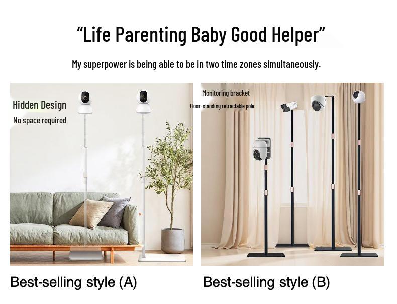 Durable Baby Monitor & Smart Camera Floor Stand with Humanized Design