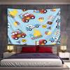 Colorful Cars and Road Sign Pattern Pattern Wall Hanging Tapestry Decorative Tapestry Home Decor for Bedroom and Living Room
