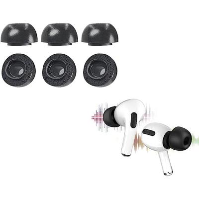 3 Pairs Memory Foam Ear Tips For Airpods Pro and Airpods Pro 2nd Generation Headphones Accessory Replacement Ear Tips (S, M, L)