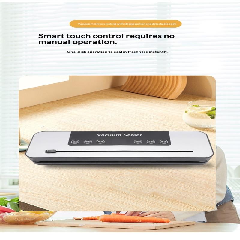 Vacuum Sealing Machine, Household Fully Automatic Food Vacuum Machine, Fresh-Keeping Plastic Sealing Vacuum Machine