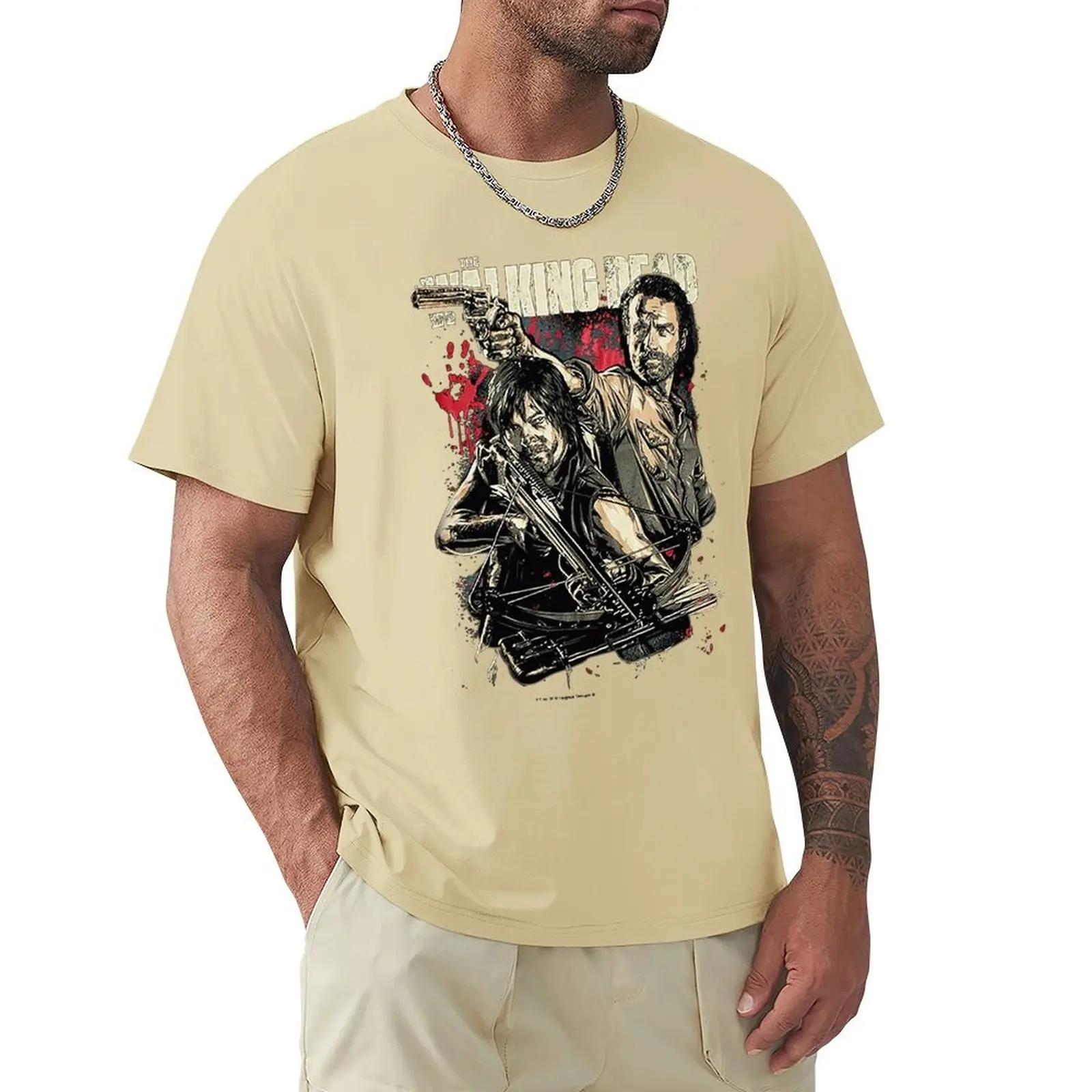 The best product for you Heren T-shirt Mode The Walking Dead Comic Boek Serie Rick Grimes Daryl Dixon Cool Vrouwen L