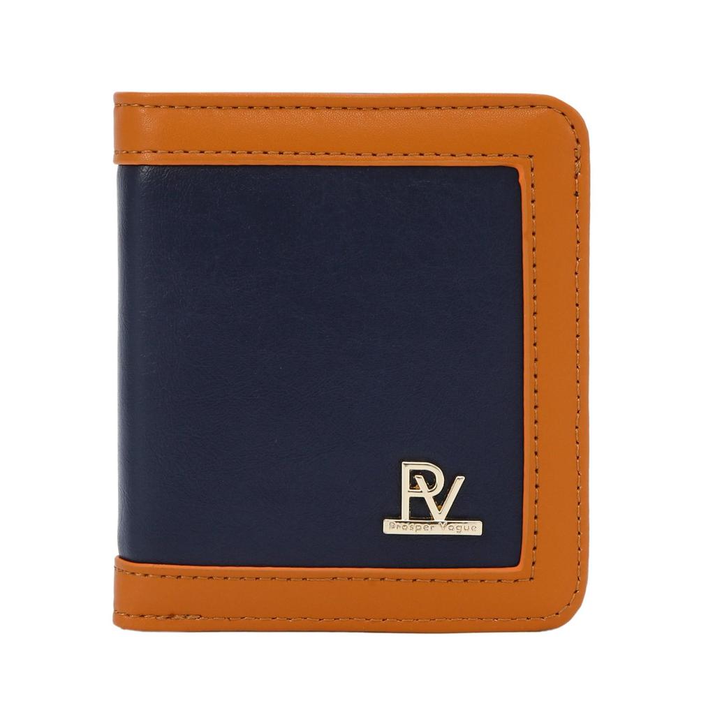 New Women's Lightweight Calfskin Wallet - Patchwork Color Block Design, Multi-Card Slots, Portable & Versatile.