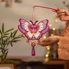Handmade Craft Kit LED Glow DIY Paper Lantern Battery Portable Glowing Rabbit Light Vintage Mini Size Chinese Flower Lamp Family