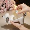 Cute cartoon draining soap dish creative home ceramic sausage dog no water accumulation sink soap box holder soap holder