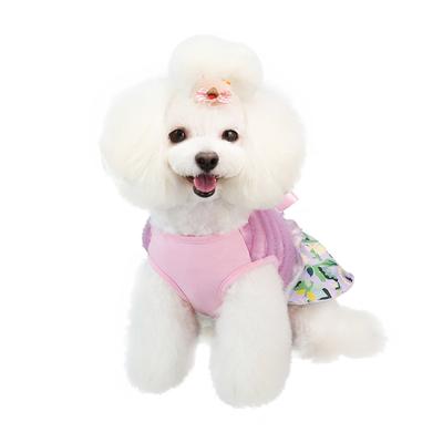 Pet Skirt New Lace Dog Skirt Bow Cat Skirt Printed Teddy French Dog Skirt Summer