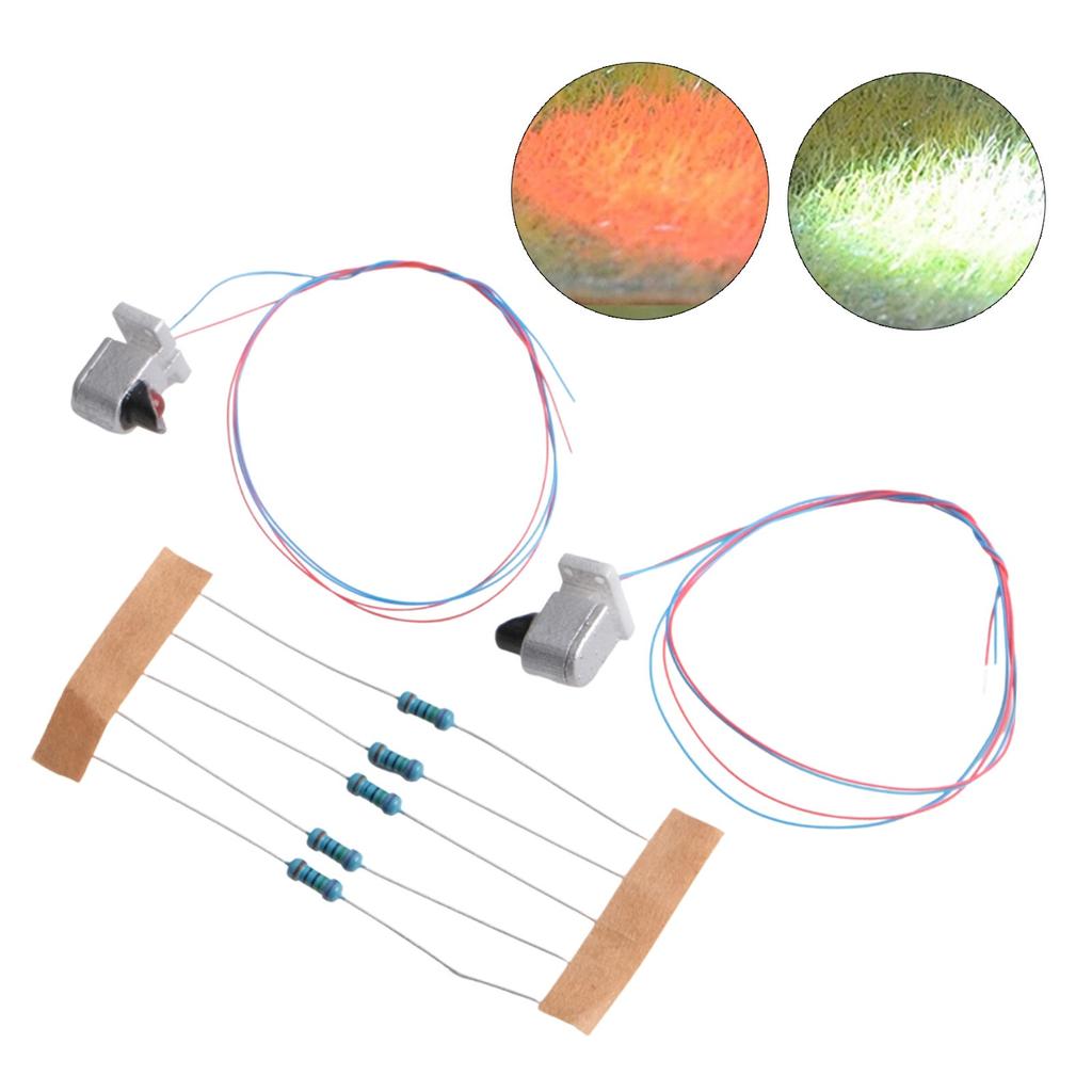 With Wires / LEDs Dwarf Signals 20mA Green Green+Red Light OO/HO Scale Layouts