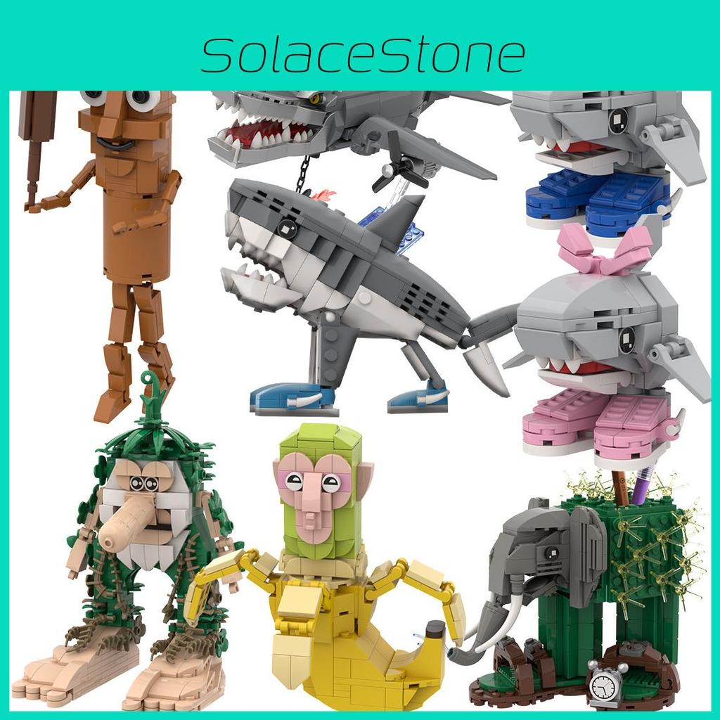 Tungtungtung Cute Sahur Cartoon Building Blocks Toy Birthday Festival Kids Gift