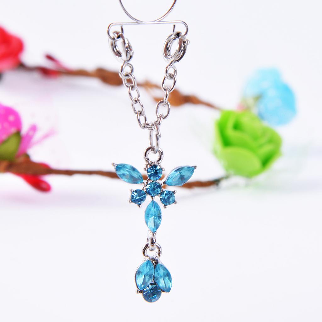 Menschlicher Punktionsschmuck Mode Persönlichkeit Vermiculit Schmetterling reguliert gefälschte Brustring-Accessoires