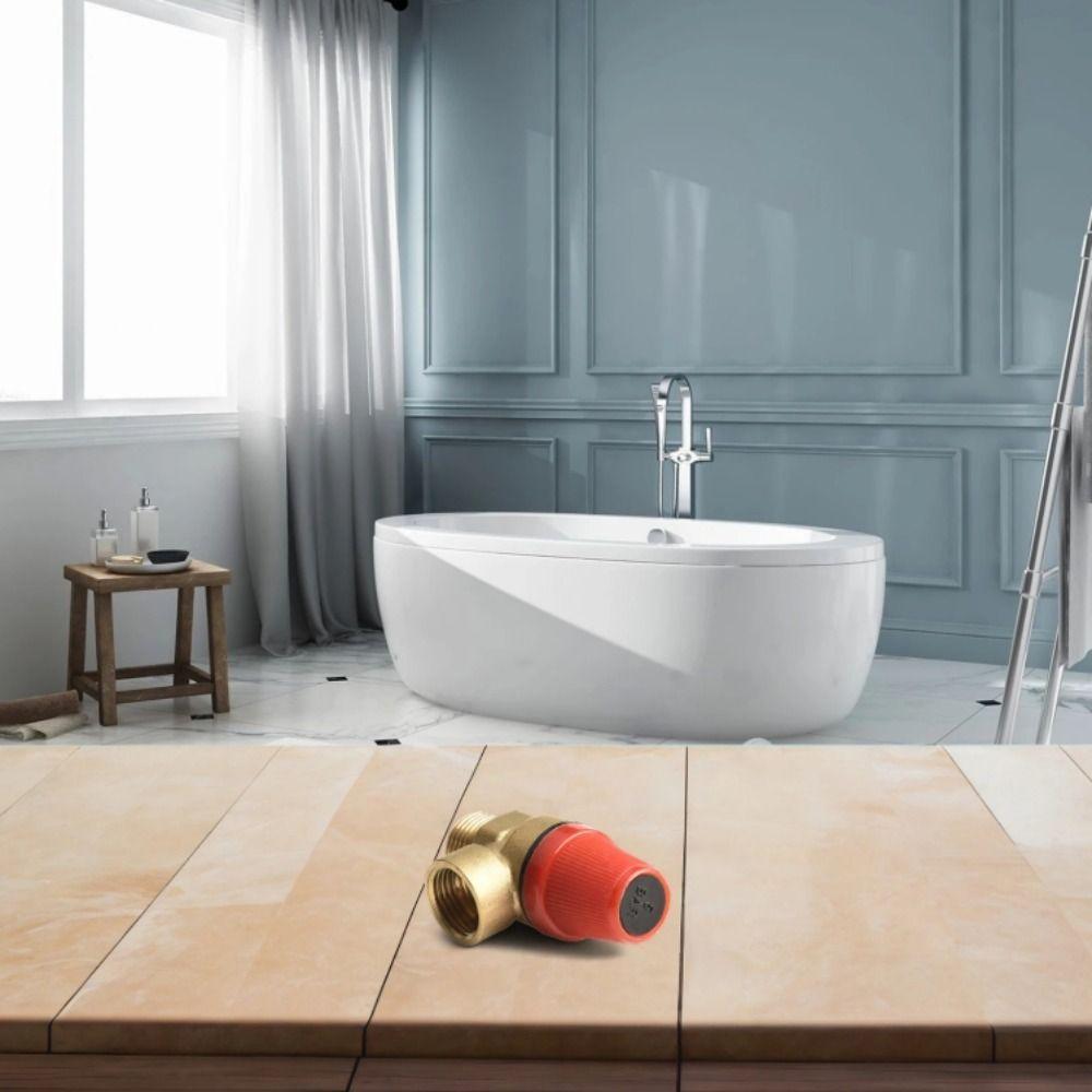 Color Gold Pressure Valve Easy Installation Inner and Outer Wire Brass Safety Valve Efficient Pressure Control Brass Material