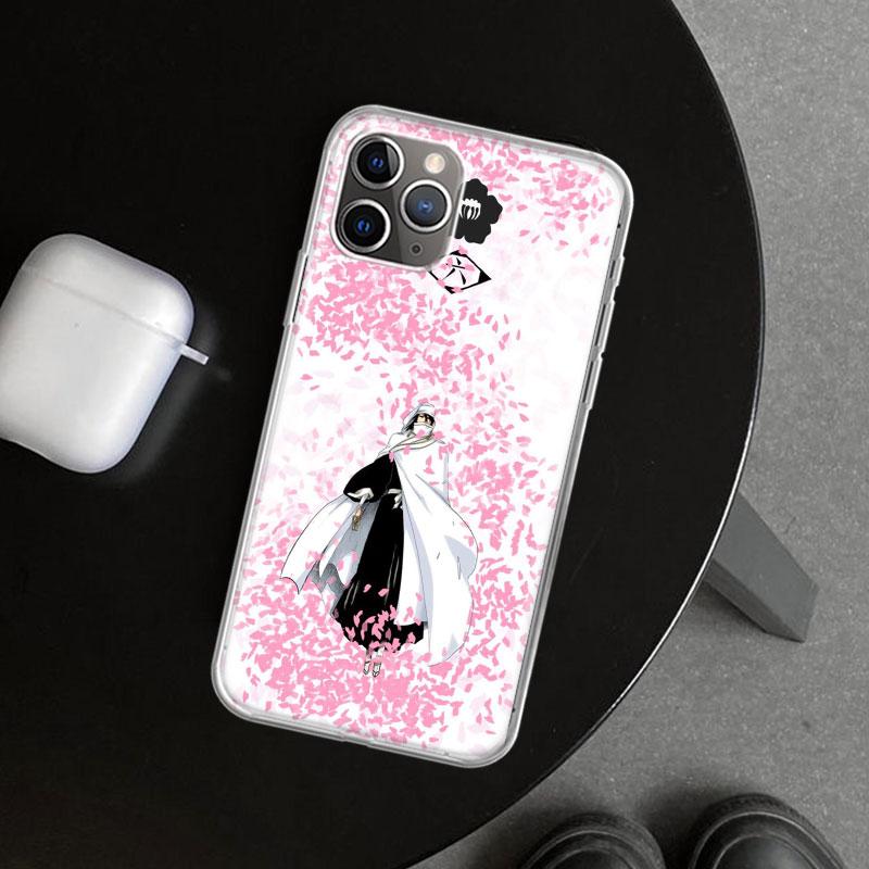 Bleach Kuchiki Byakuya Phone Case Cover for iPhone 11 12 13 Mini 14 15 Plus 16 Pro Max 17 Air 7 8 + SE Art Customized Fundas 11