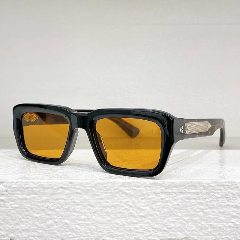 Ochelari de soare Ins JMM Walker Square Designer pentru bărbați și femei UV400, ochelari de vedere din acetat greu, realizați manual, clasici, de lux, cu carcasă