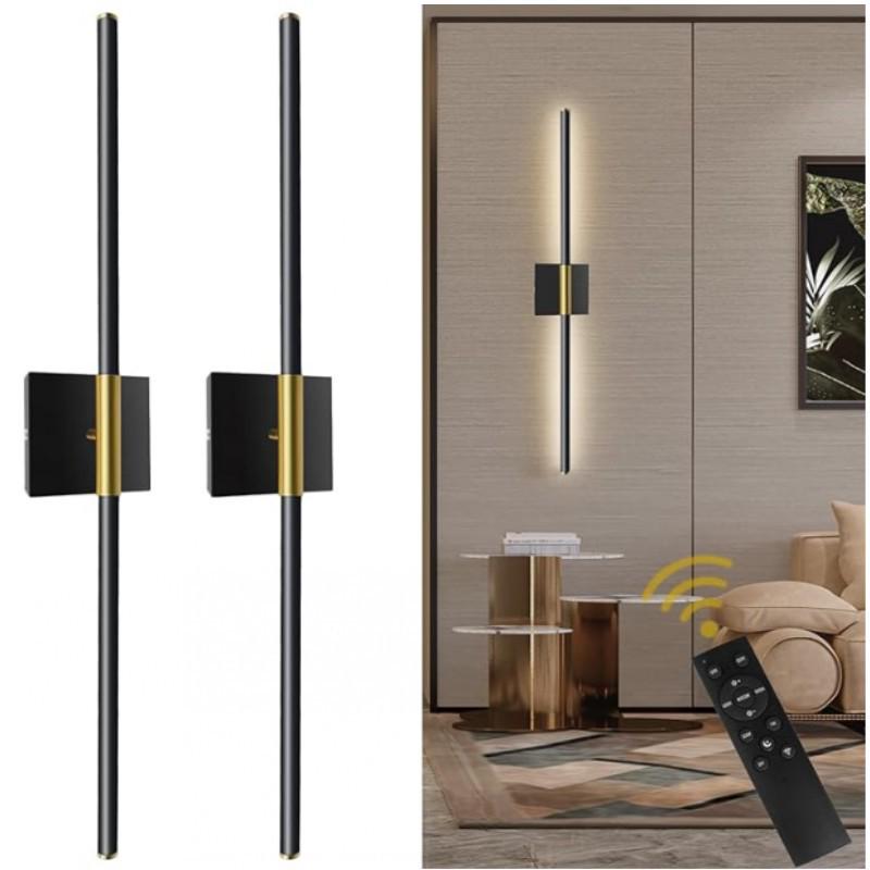 Remote-Controlled Rechargeable Three-Color Wall Light for Living Room, Bedroom, and Stairwell