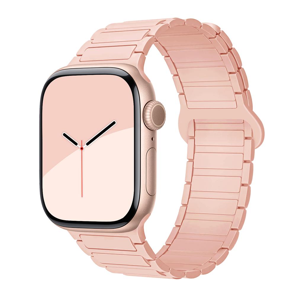bands for Apple Watch strap 40mm 46mm 45mm 44mm 41mm 49mm Magnetic Silicone correas Bracelet iWatch Series 11 10 9 8 Se ultra2 3