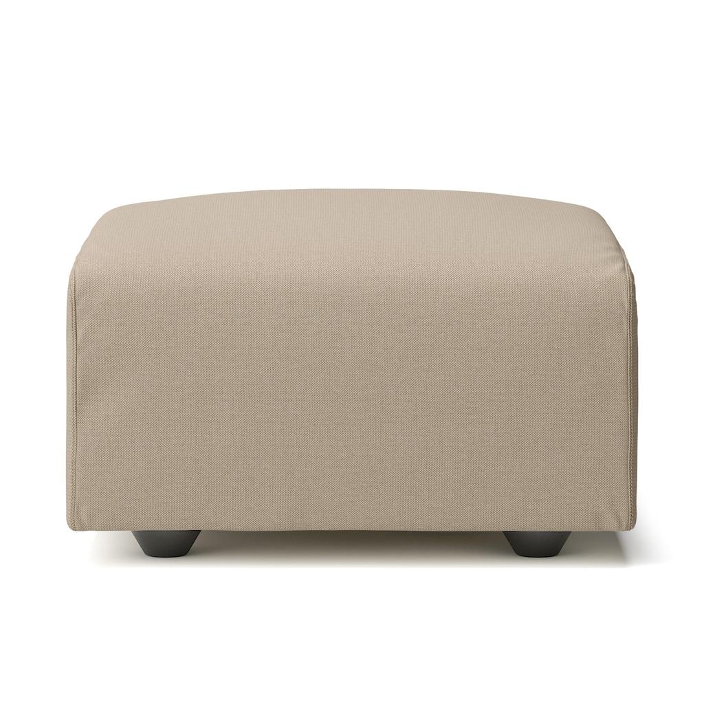 MUJI Cotton-Linen Basketweave Cover for Unit Sofa, Beige