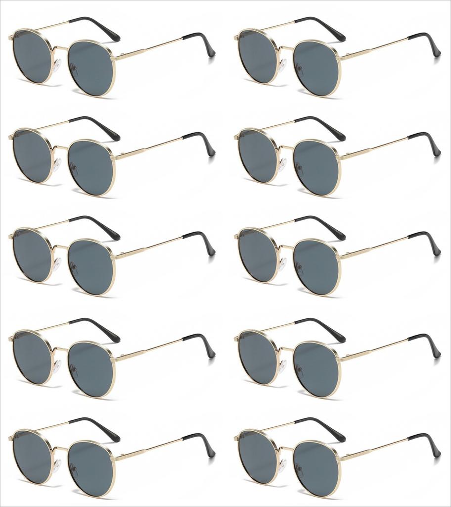 10pcs Retro Ocean Sunglasses UV Resistant Fashionable Trendy Ins Unisex Sunglasses