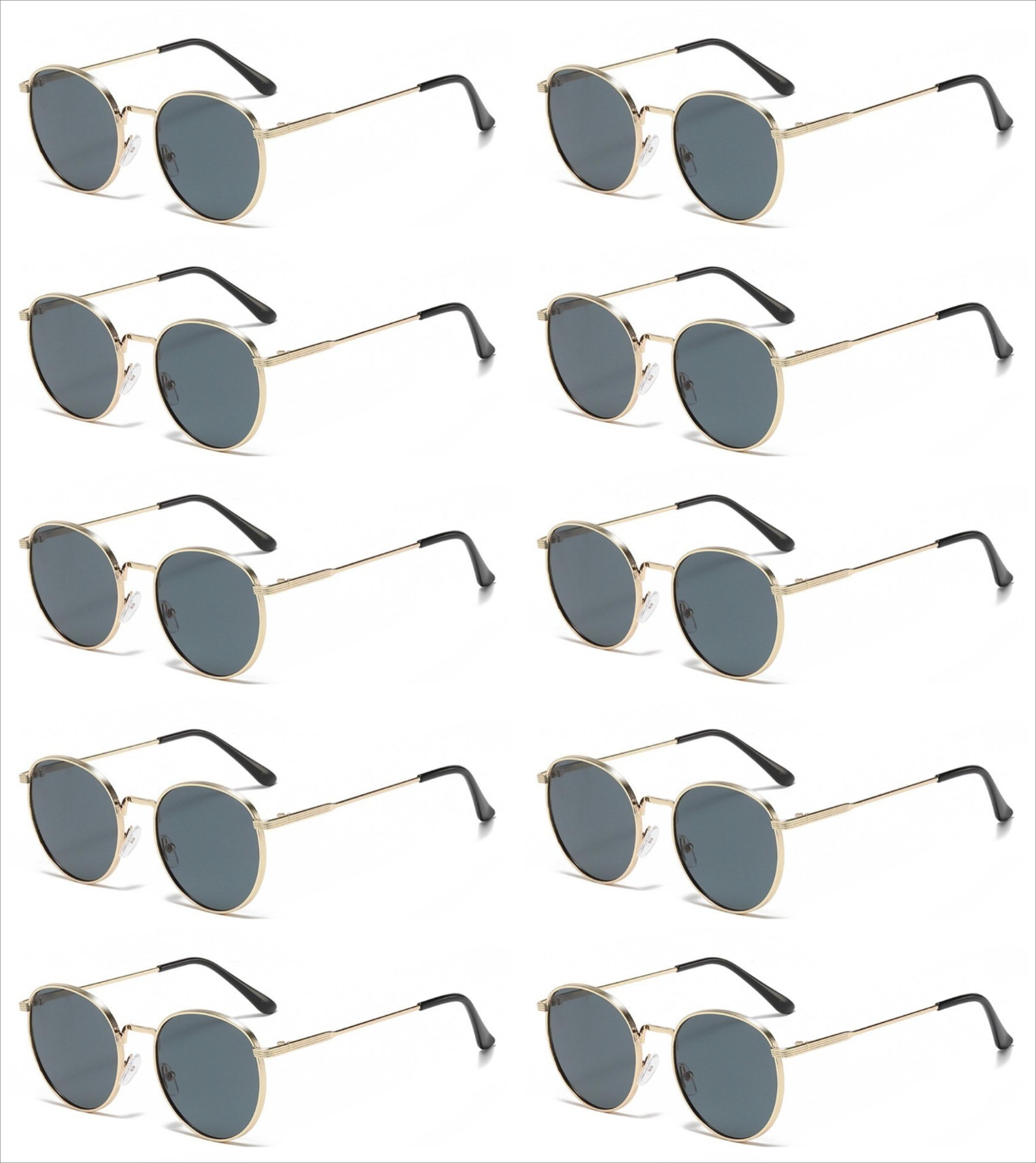 

10 шт. Винтажные Океанские Солнцезащитные Очки УФ-защита Стильные Модные Инстаграм Унисекс Солнцезащитные Очки Прочные Премиум-качество Высокопроизводительные