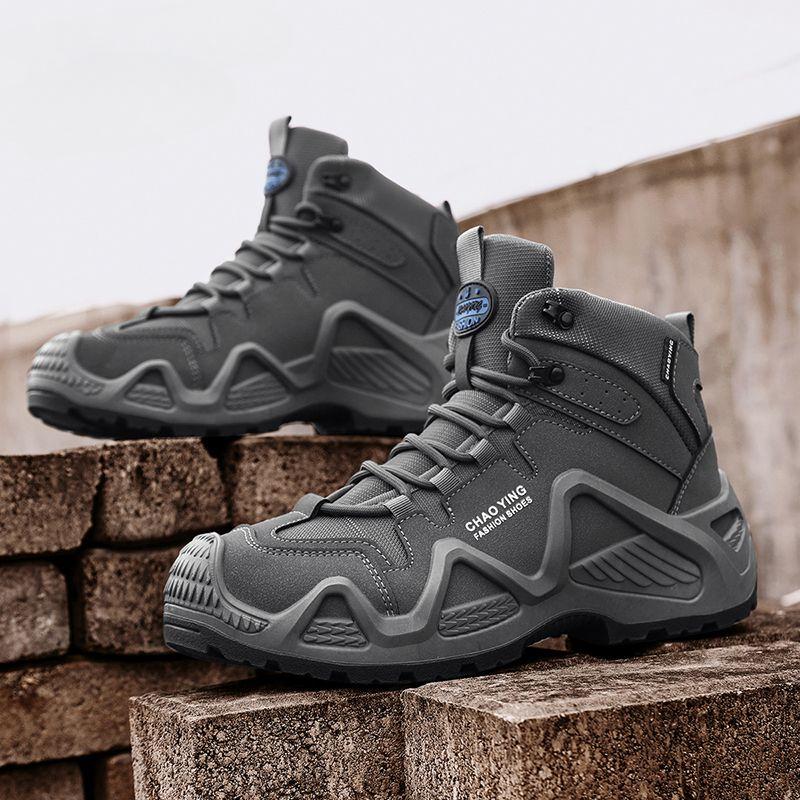 Men's Hiking Boots  Outdoor Platform Soles Wear-resistant Martin Boots